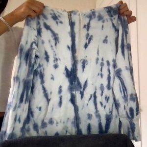 Oversized Tie Dye Zip Up Women Sweatshirt. GAP